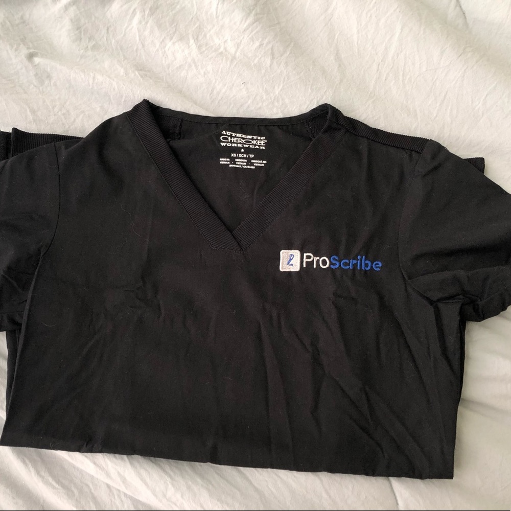 3 Proscribe Cherokee Workwear Scrubs- black xs